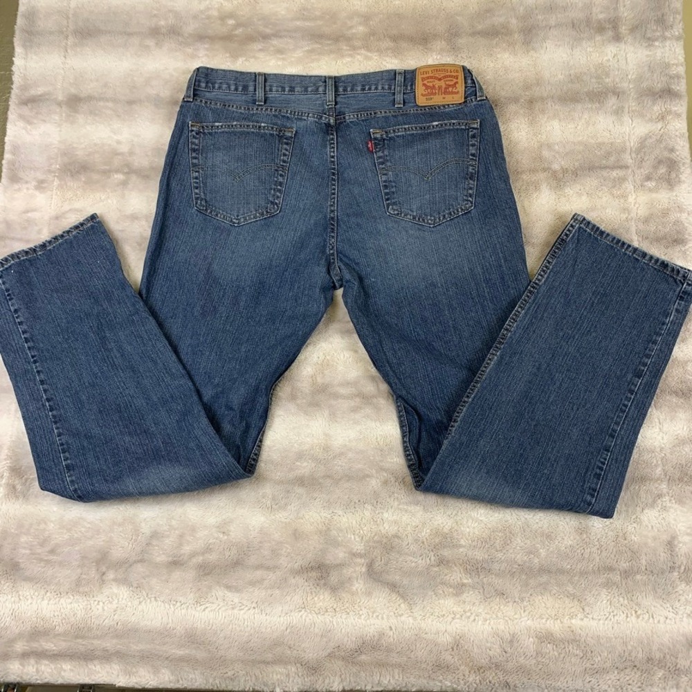 Levis 559 Relaxed Straight Leg Jeans Mens 40x38‎ Blue Denim Medium Wash - Picture 10 of 11